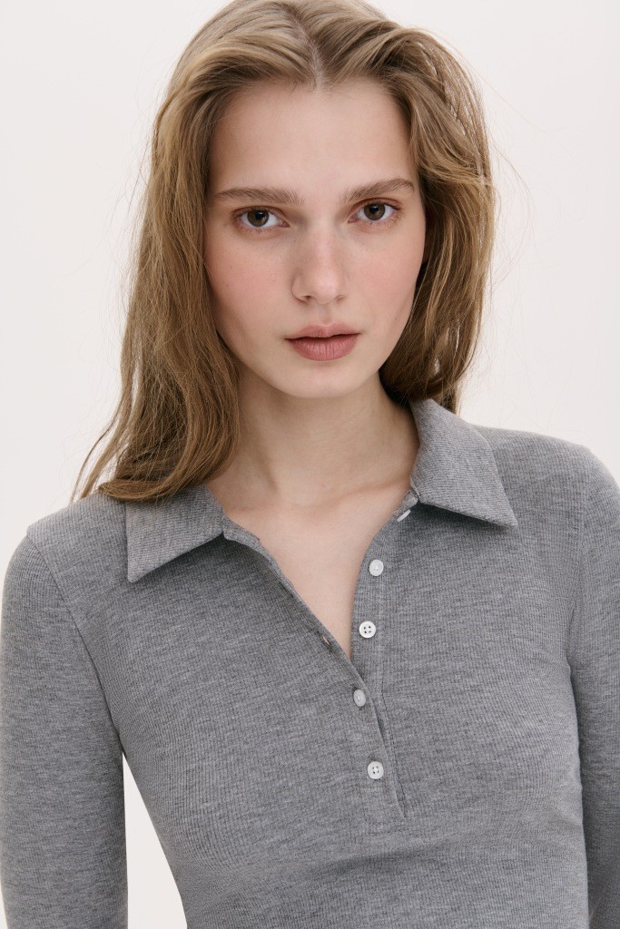 МІНІМАЛІСТИЧНИЙ ЛОНГСЛІВ-ПОЛО 1212-2 зображення 1